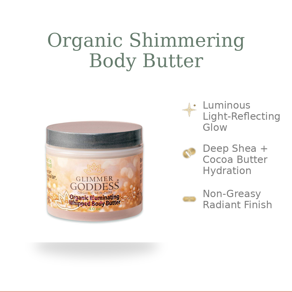 Organic Shimmer Body Butter – Radiant, Deep Hydration-11