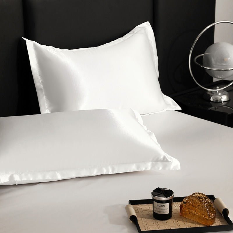 Signature silk touch pillowcase pair, smooth and breathable polyester fabric for bedding