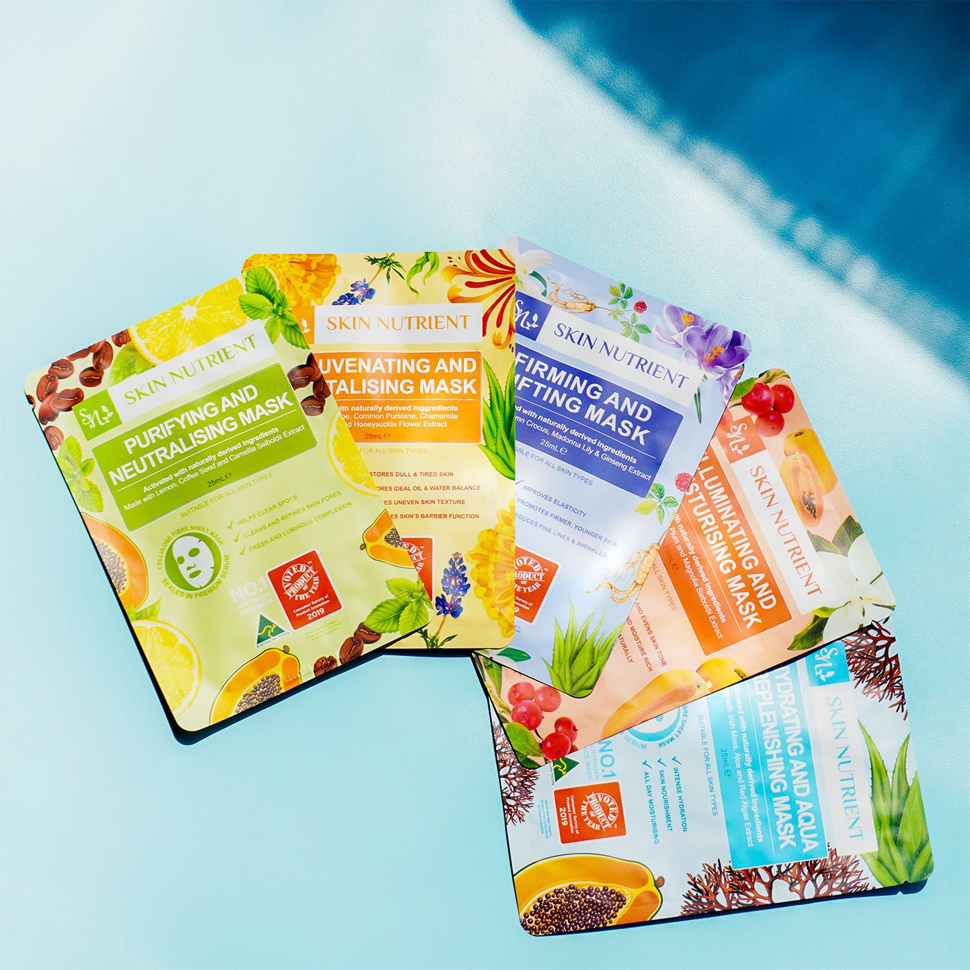 Mix and mask variety pack with 12 botanical face masks for hydrating and brightening skincare — view 4