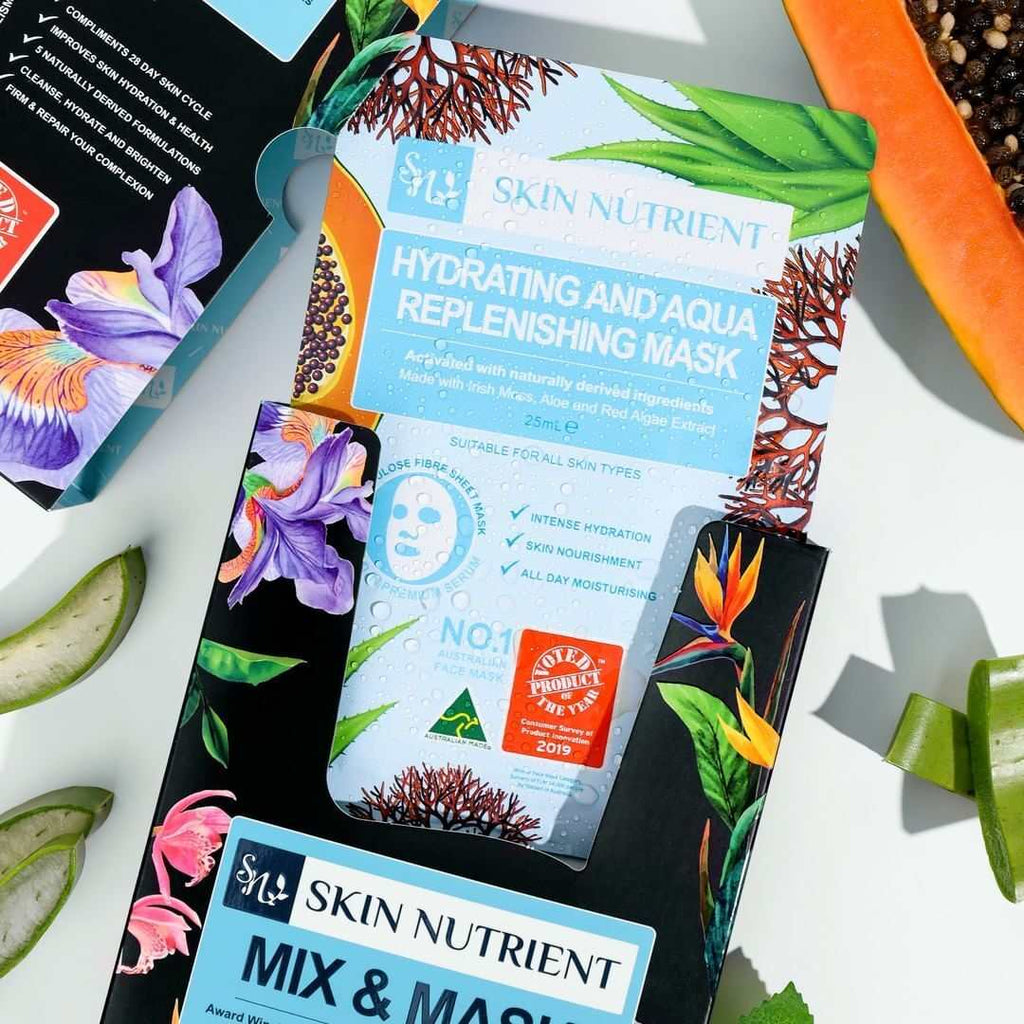 Mix and mask variety pack with 12 botanical face masks for hydrating and brightening skincare — view 3