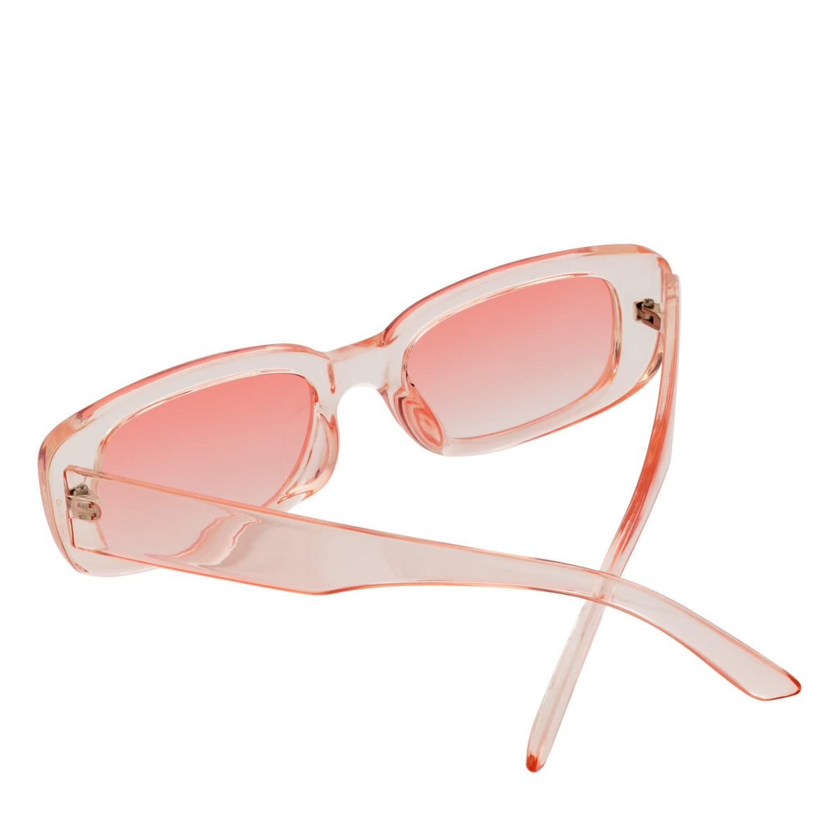 SLIM - Small Rectangle Pink Sunglasses Pink-4