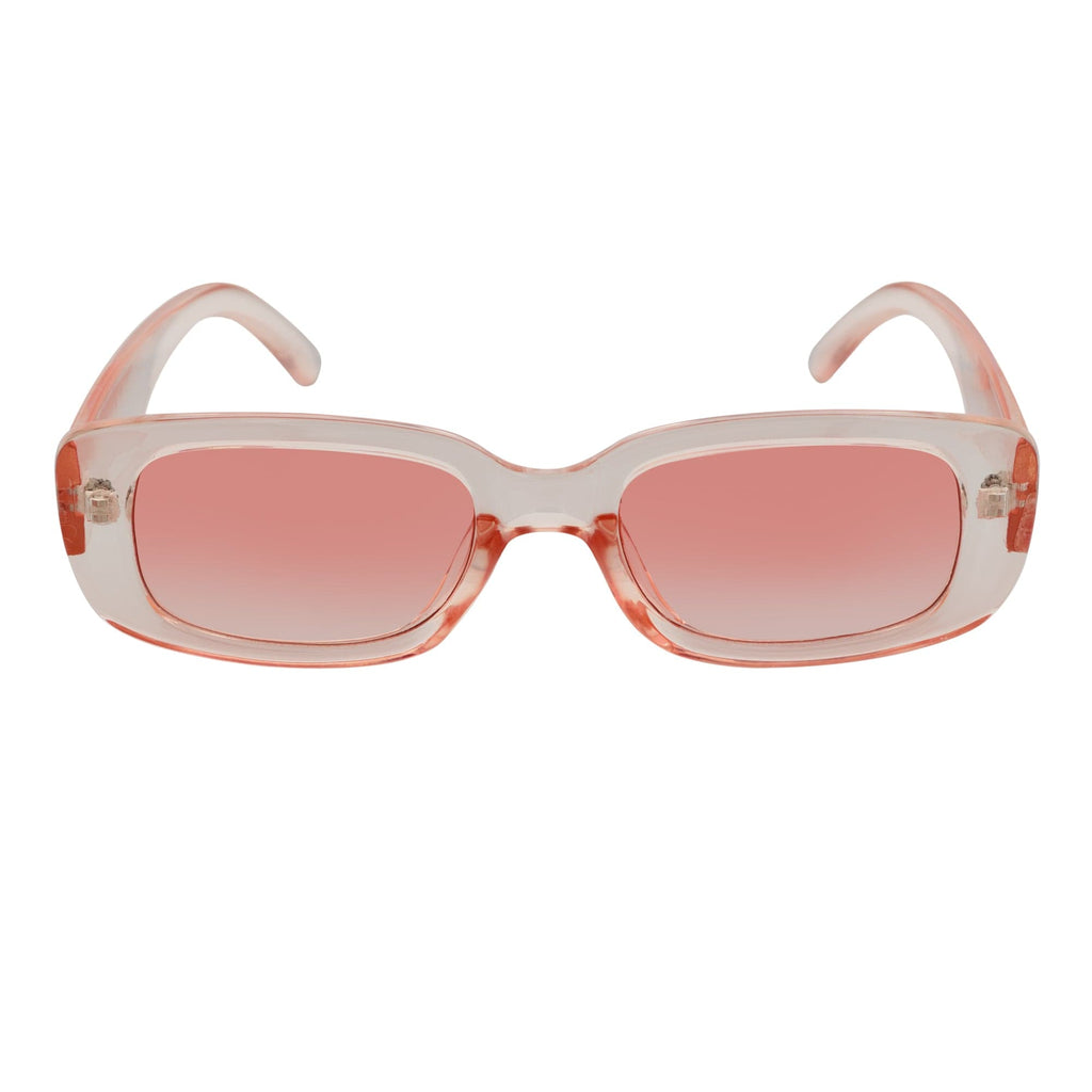 SLIM - Small Rectangle Pink Sunglasses Pink-2