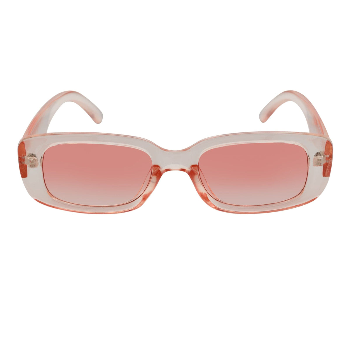 SLIM - Small Rectangle Pink Sunglasses Pink-2