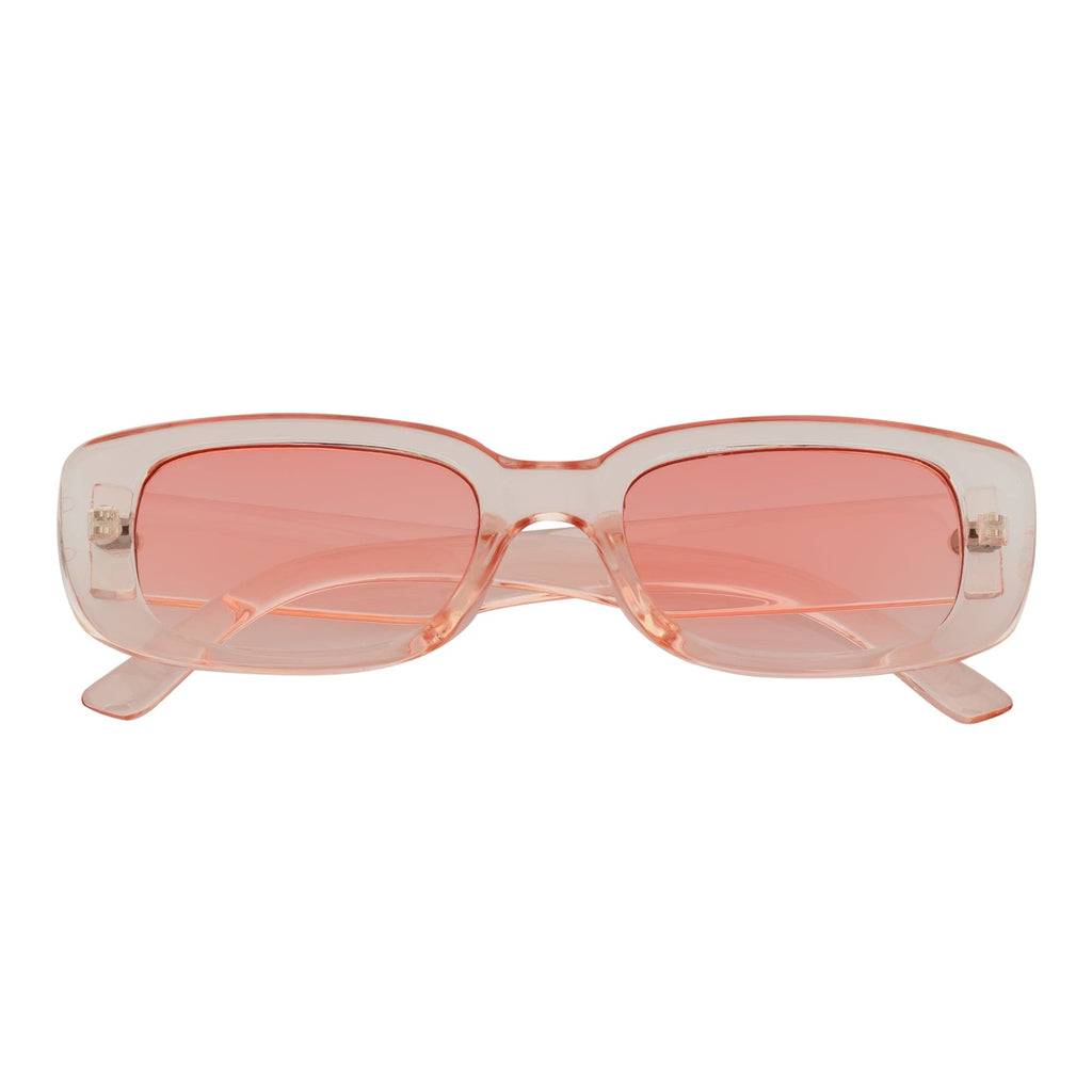 SLIM - Small Rectangle Pink Sunglasses Pink-0