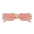 SLIM - Small Rectangle Pink Sunglasses Pink-0