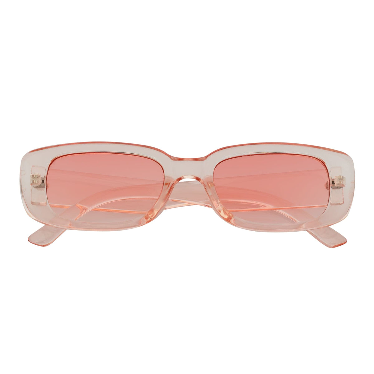 SLIM - Small Rectangle Pink Sunglasses Pink-0