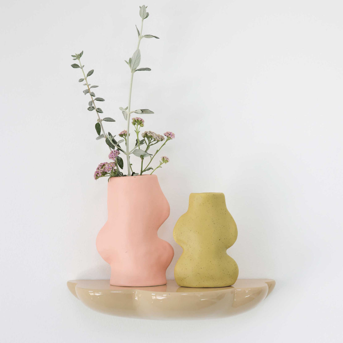 Fluxo Ceramic Vase -  Small Pistachio Green-4