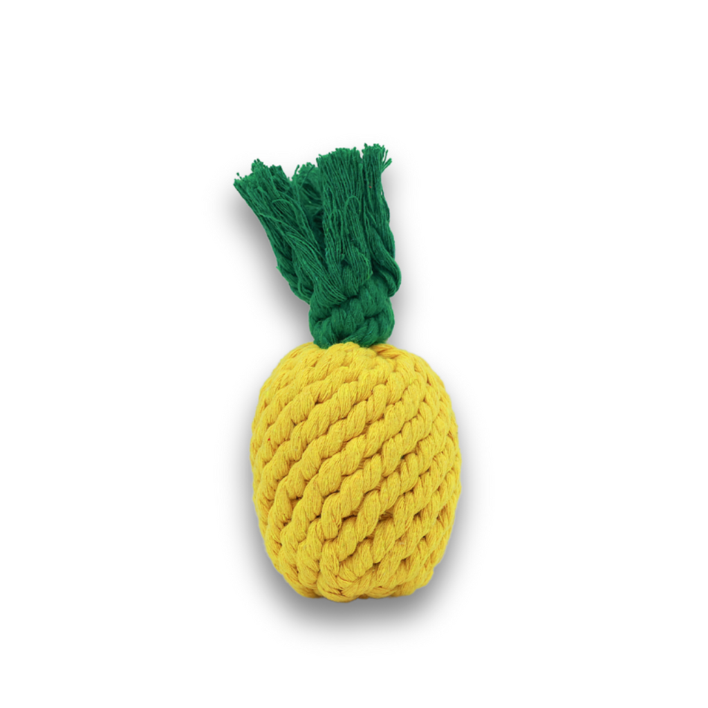 Handmade Small Pineapple Rope Toy-0
