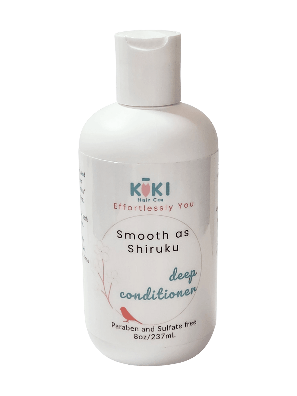 Smooth as Shiruku deep conditioning treatment in eco-friendly bottle for frizz-free, silky soft curly hair — view 2
