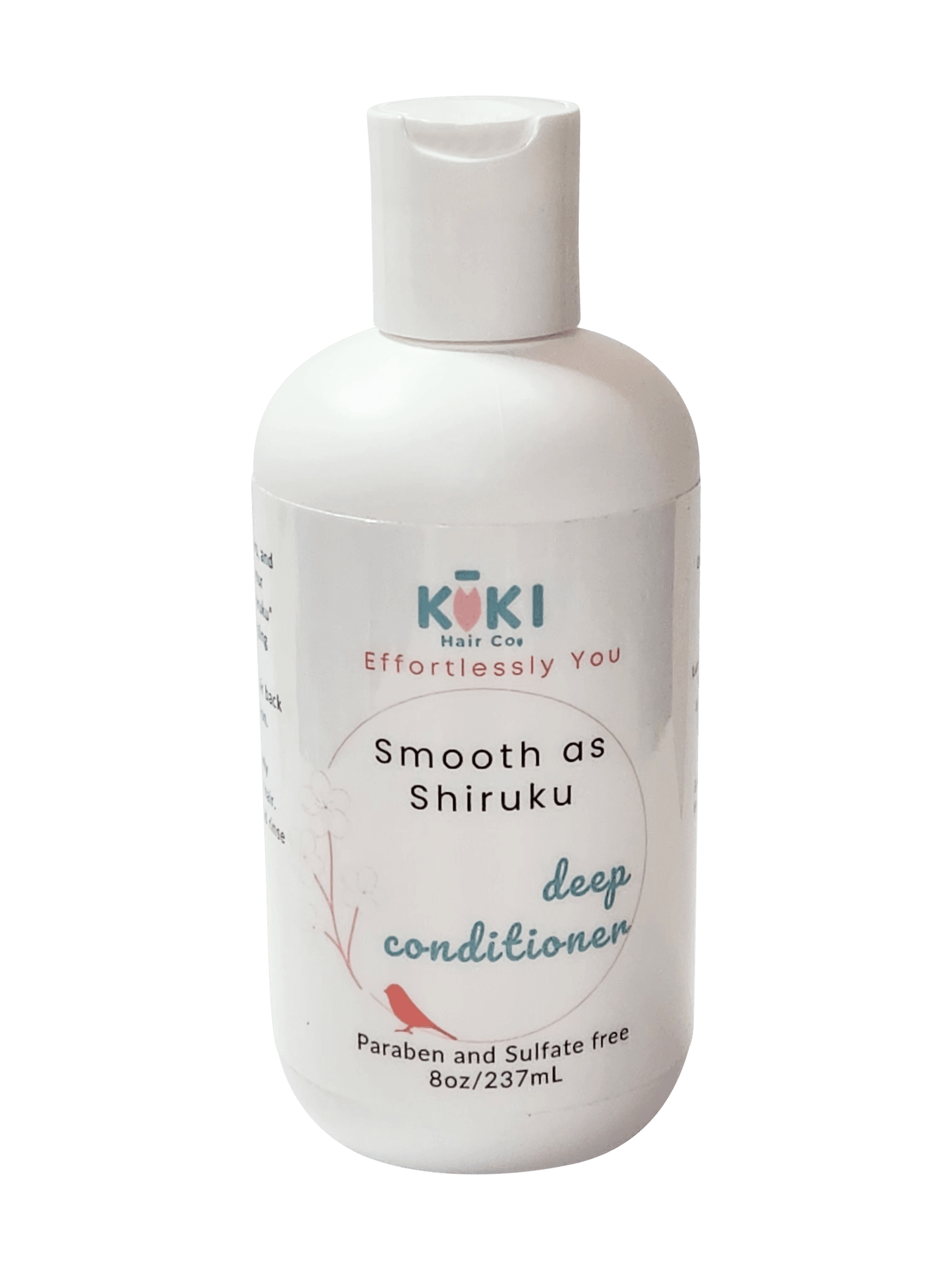 Smooth as Shiruku deep conditioning treatment in eco-friendly bottle for frizz-free, silky soft curly hair — view 2