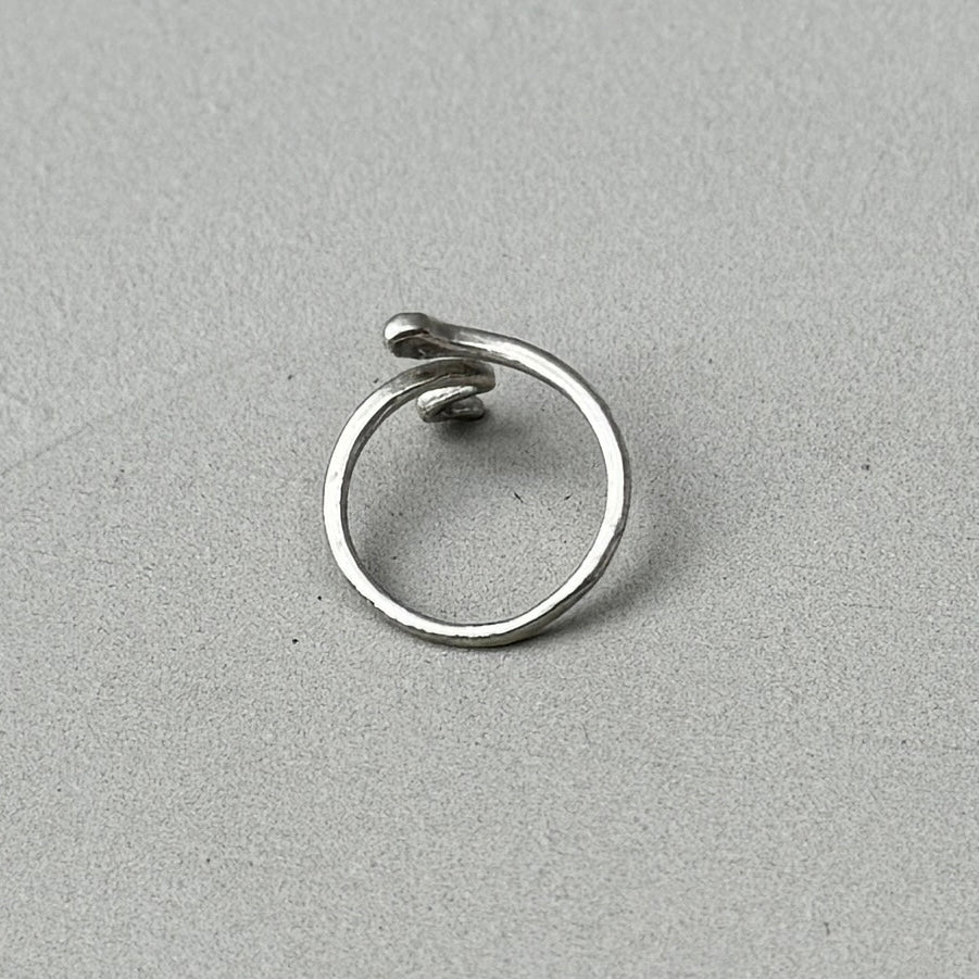 Minimalist Snake Silver Ring-1