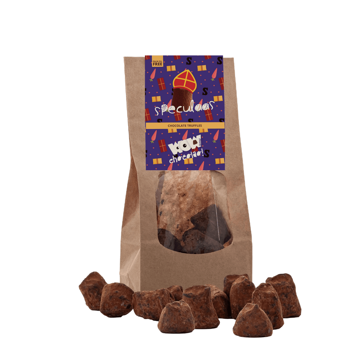 Speculaas Chocolade Truffels - Sinterklaas Edition - Biodegradable bag 130g-0