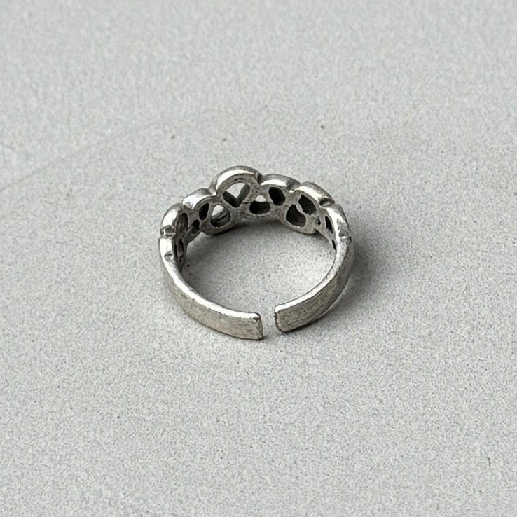 Scribble Silver Ring-1