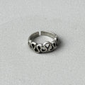 Scribble Silver Ring-0
