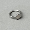 Simple Star Silver Ring-0