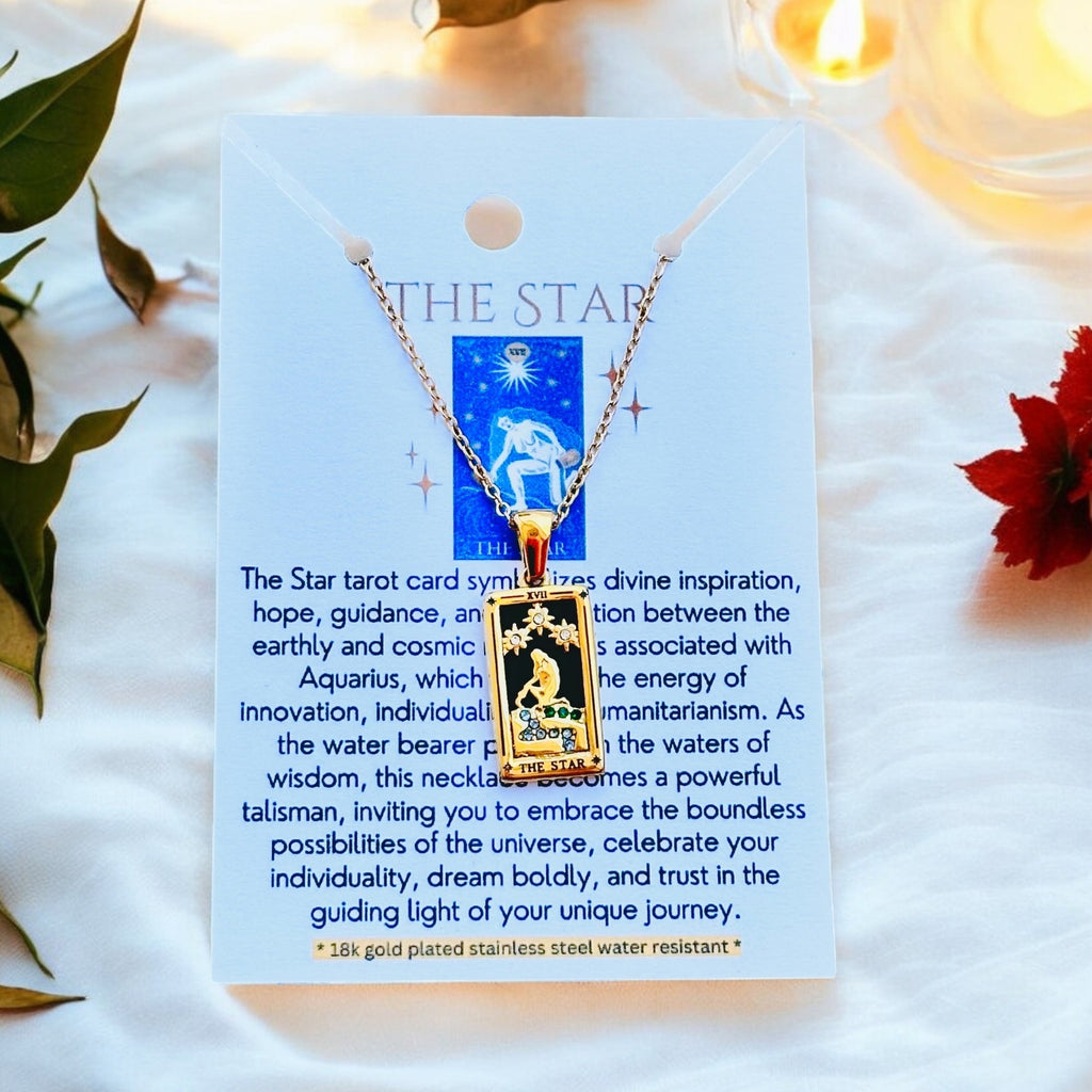 Tarot Card Necklaces - 18K Gold Plated, Waterproof-5