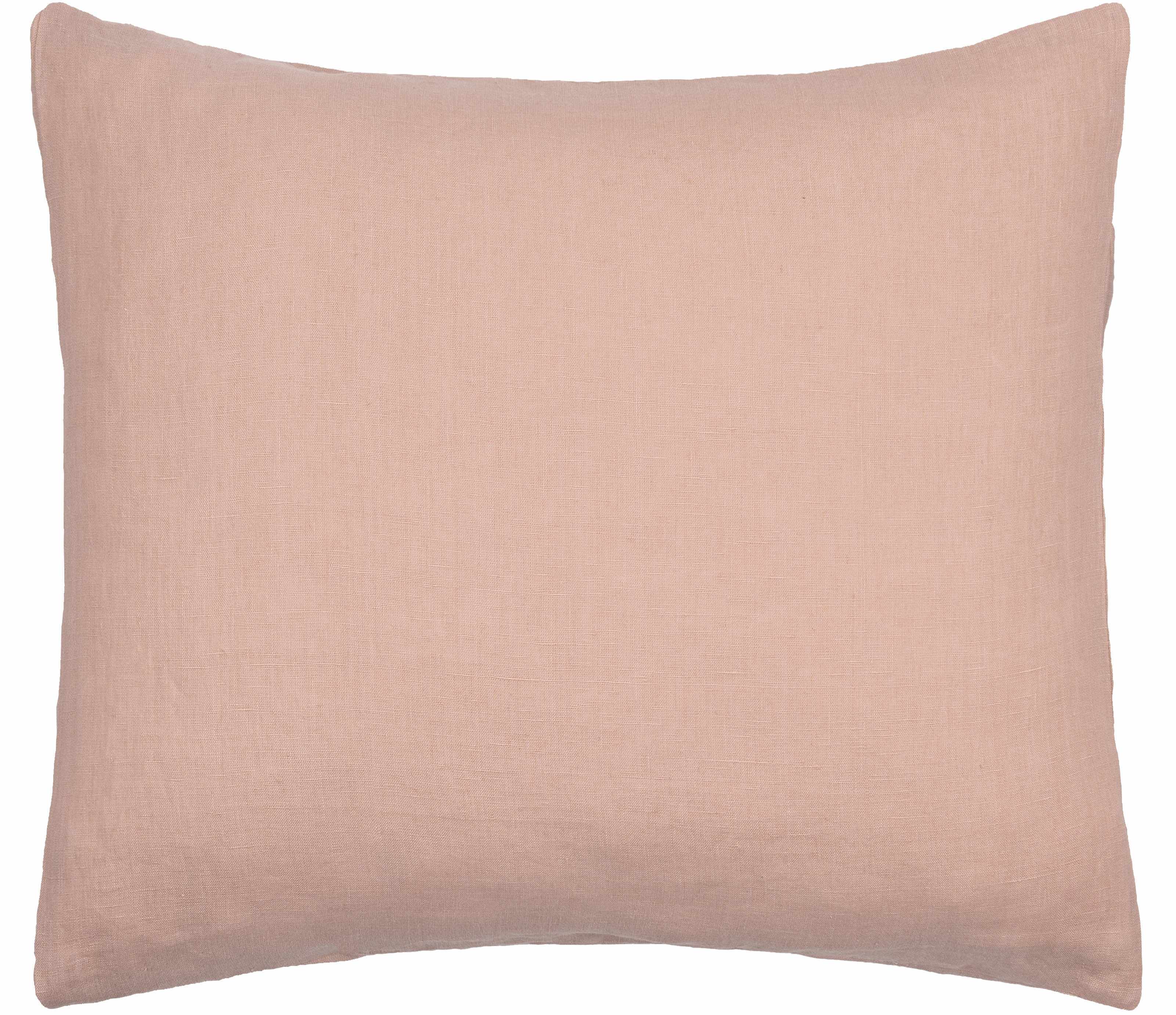 Estaca blush pink 100% linen bedding set in a traditional and farmhouse style bedroom setting — view 4