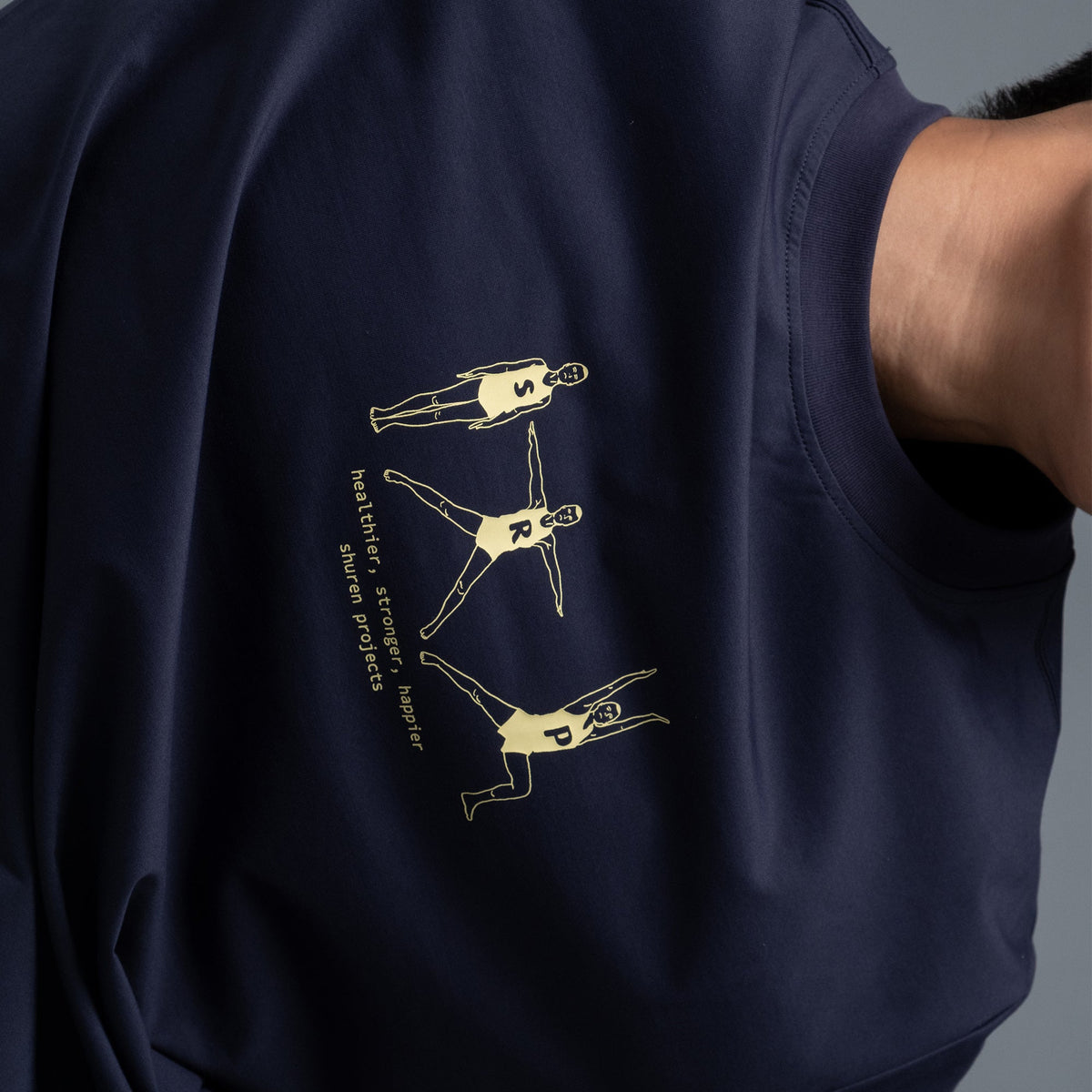 Stronger Tee / Cotton - Midnight Blue-4