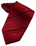 Striped silk necktie featuring a classic self-tie design for elegant formal and professional menswear