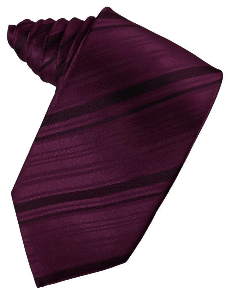 Striped silk necktie featuring a classic self-tie design for elegant formal and professional menswear — view 4