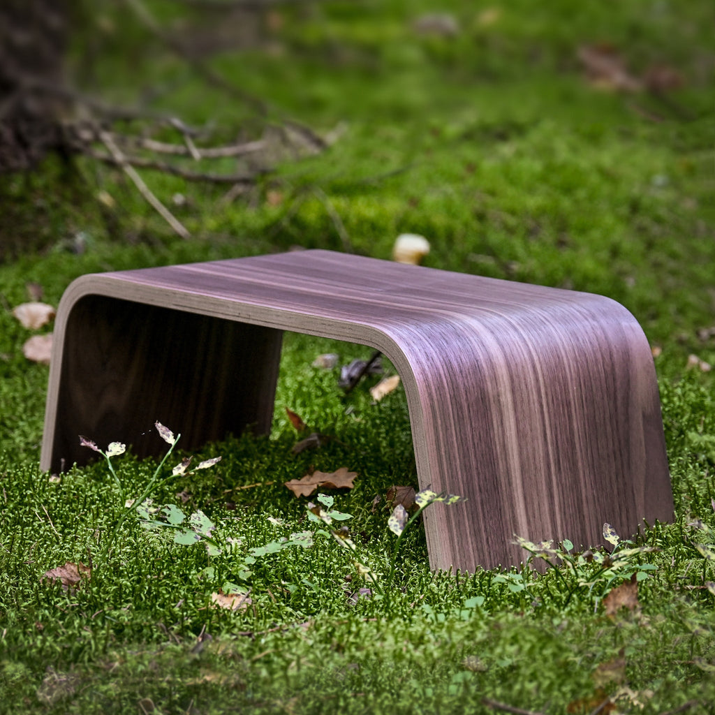 Minimalist wooden seiza meditation bench with a sleek plywood finish for comfortable posture — view 5
