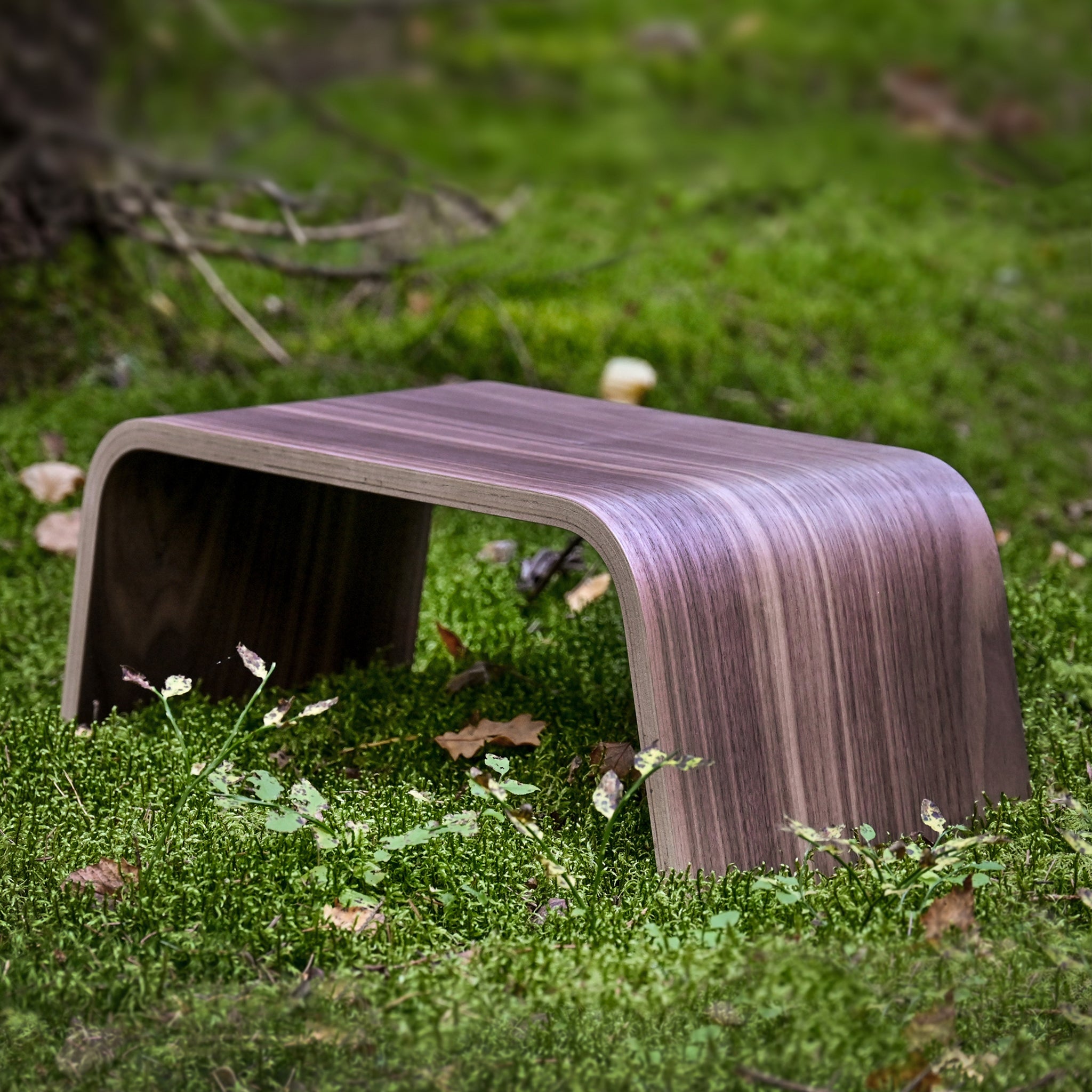 Minimalist wooden seiza meditation bench with a sleek plywood finish for comfortable posture — view 5