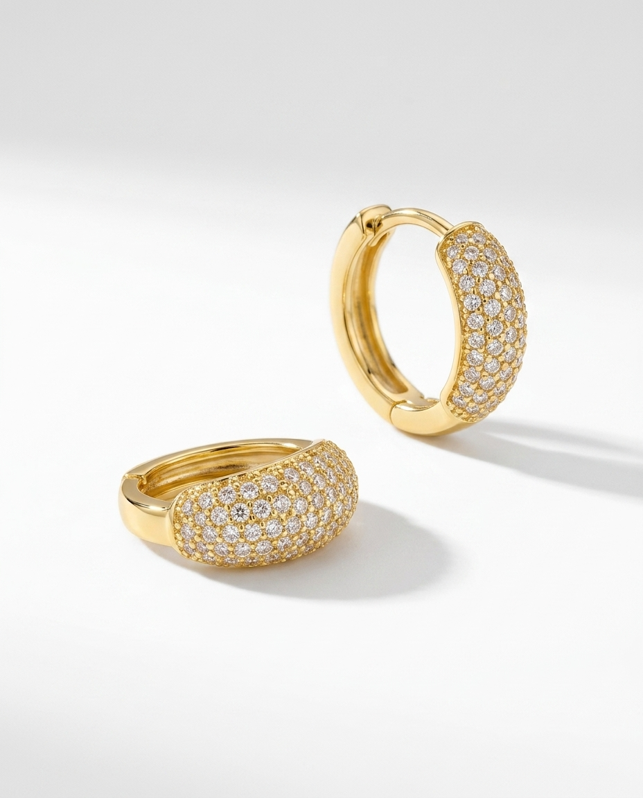 Daisy Diamond Hoops-2