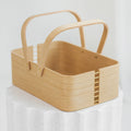 Stylish picnic basket, Outdoor basket with handles, Beach basket-0