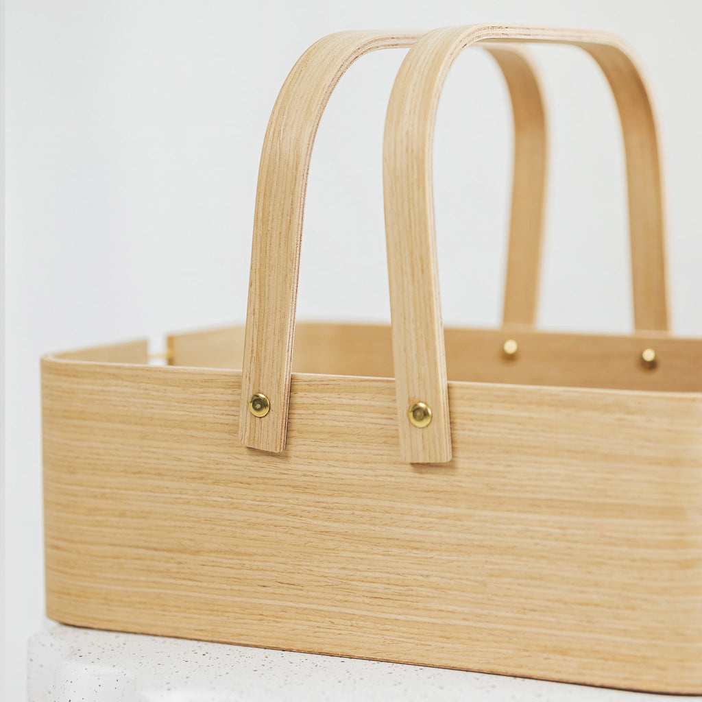 Stylish picnic basket, Outdoor basket with handles, Beach basket-3