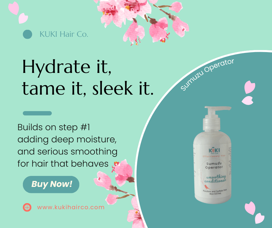 Sumuzu Operator smoothing hair conditioner bottle for sleek, frizz-free hair and deep hydration. — view 4