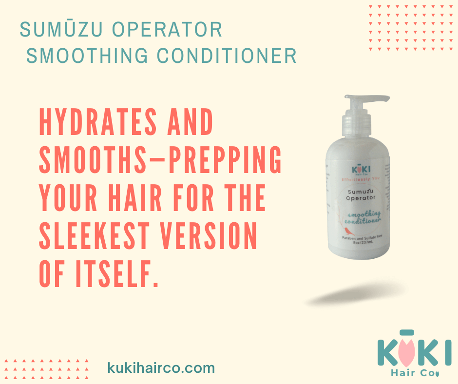 Sumuzu Operator smoothing hair conditioner bottle for sleek, frizz-free hair and deep hydration. — view 3