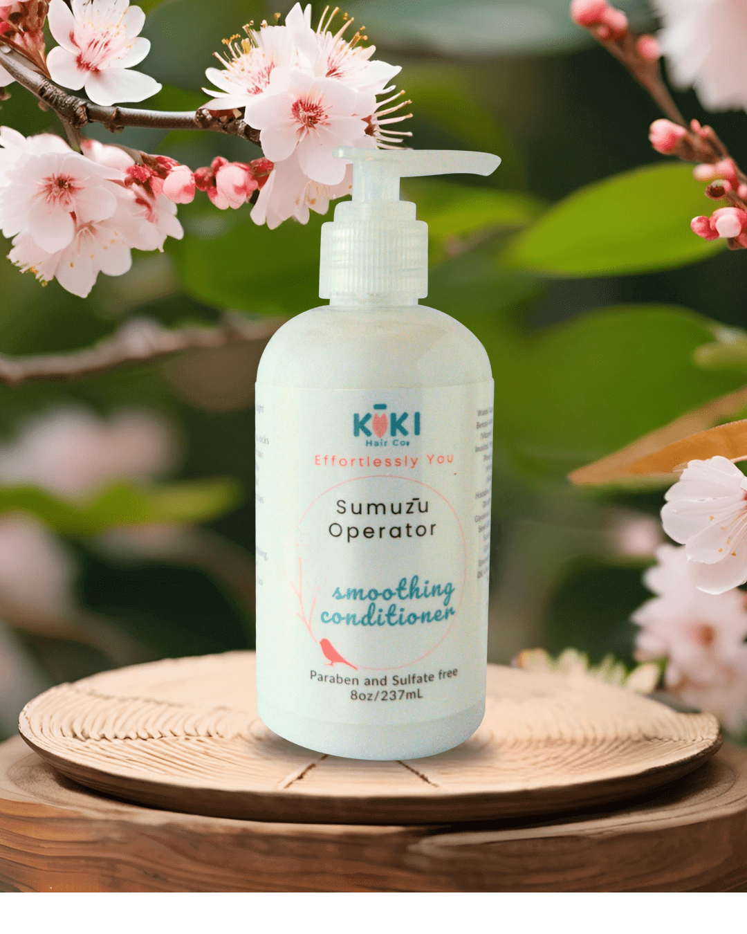 Sumuzu Operator smoothing hair conditioner bottle for sleek, frizz-free hair and deep hydration.