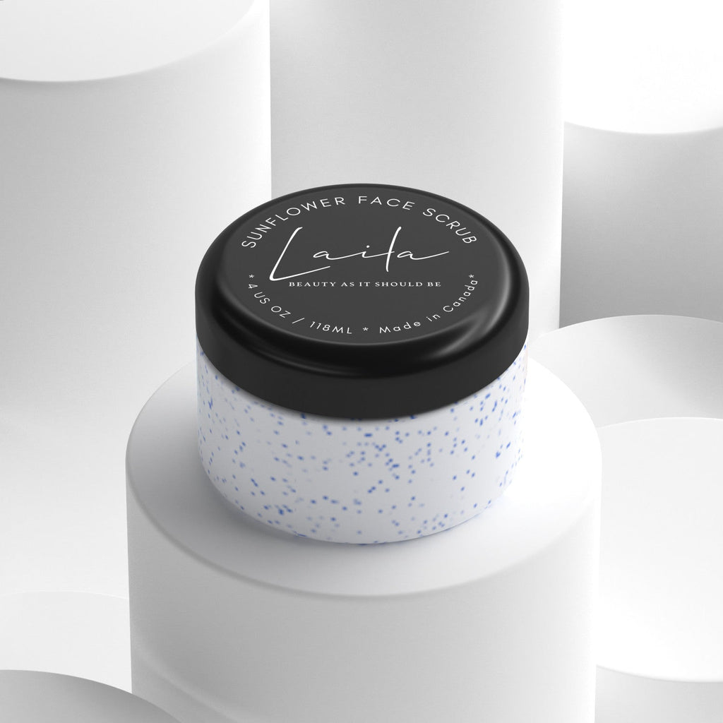 Creamy natural sunflower face scrub with exfoliating wax beads and hydrating botanical oils — view 4