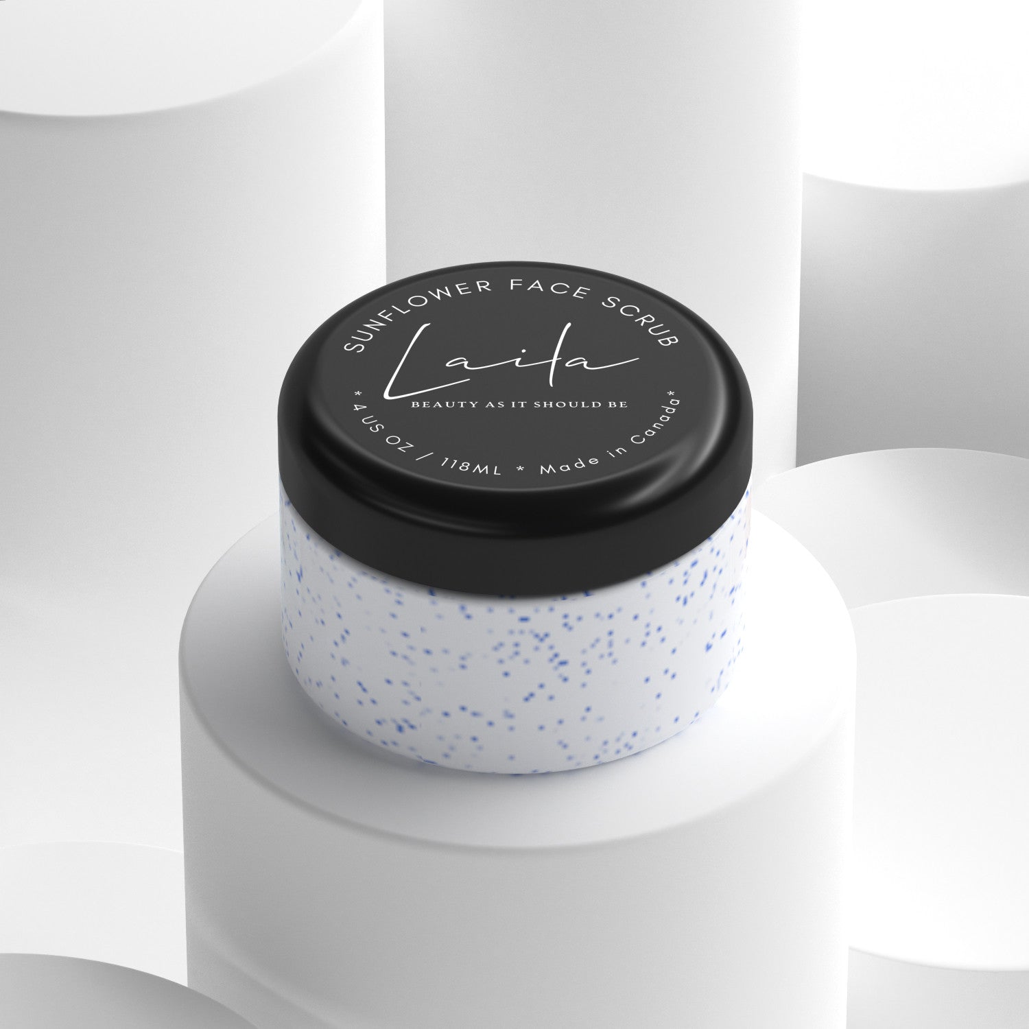 Creamy natural sunflower face scrub with exfoliating wax beads and hydrating botanical oils — view 4
