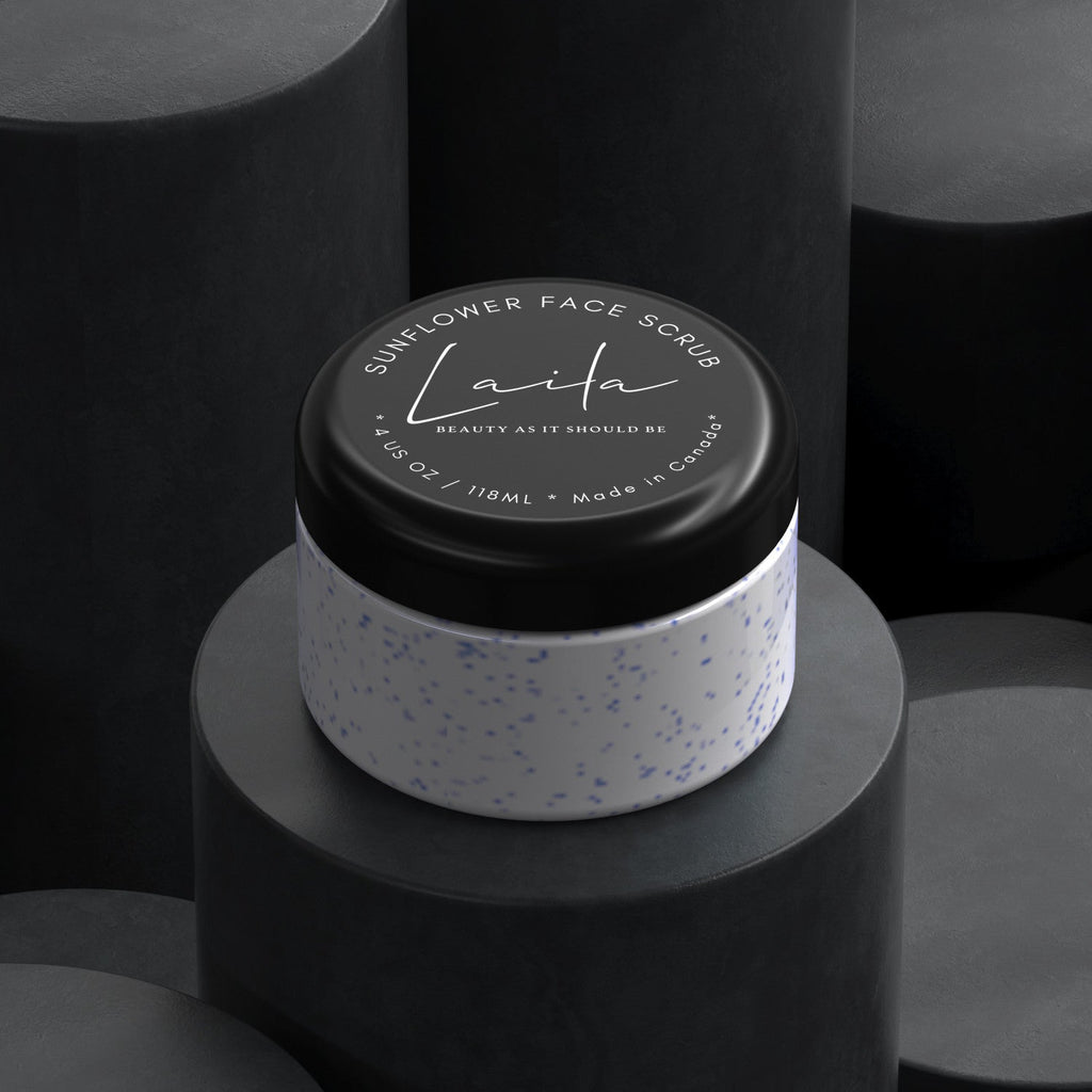 Creamy natural sunflower face scrub with exfoliating wax beads and hydrating botanical oils — view 3