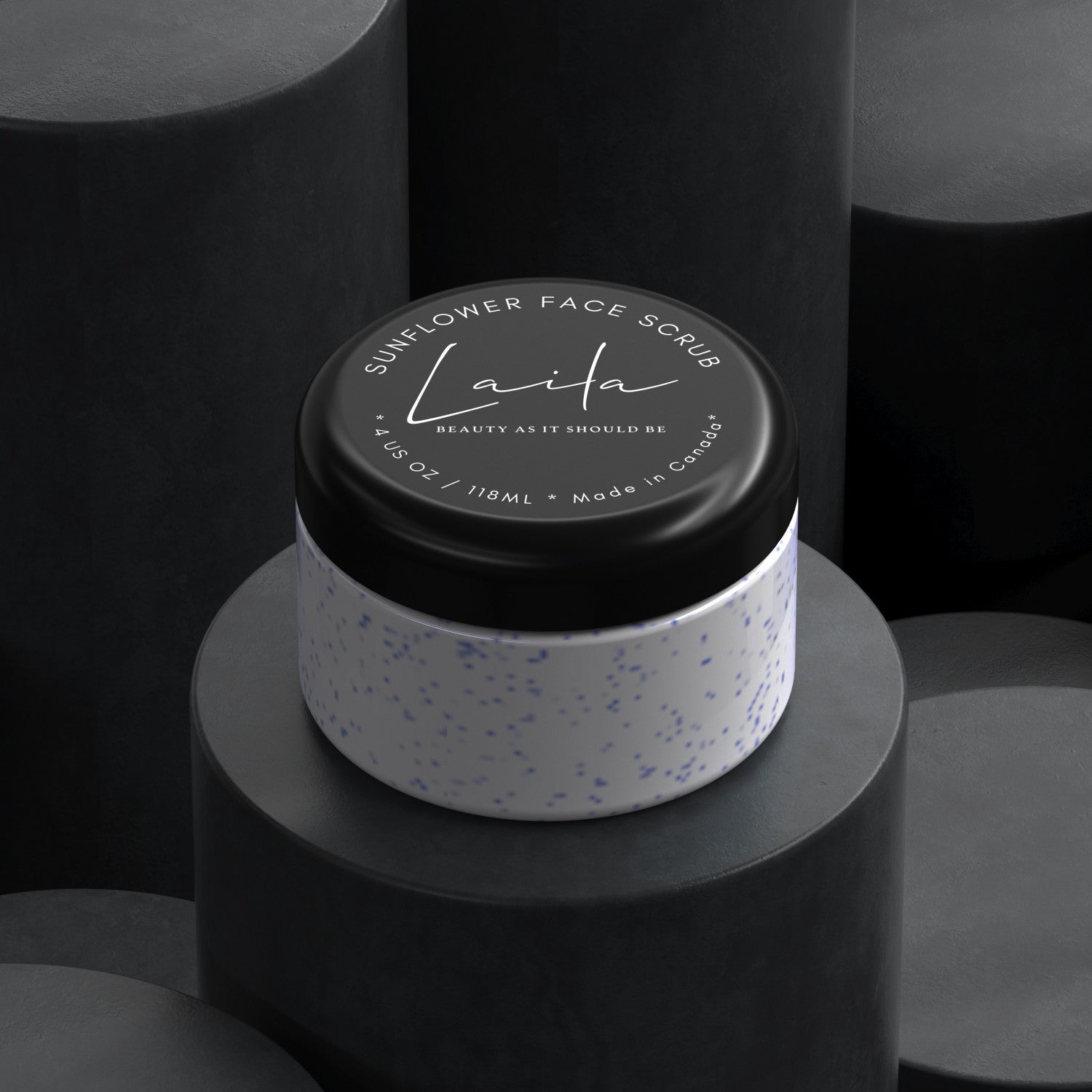 Creamy natural sunflower face scrub with exfoliating wax beads and hydrating botanical oils — view 3