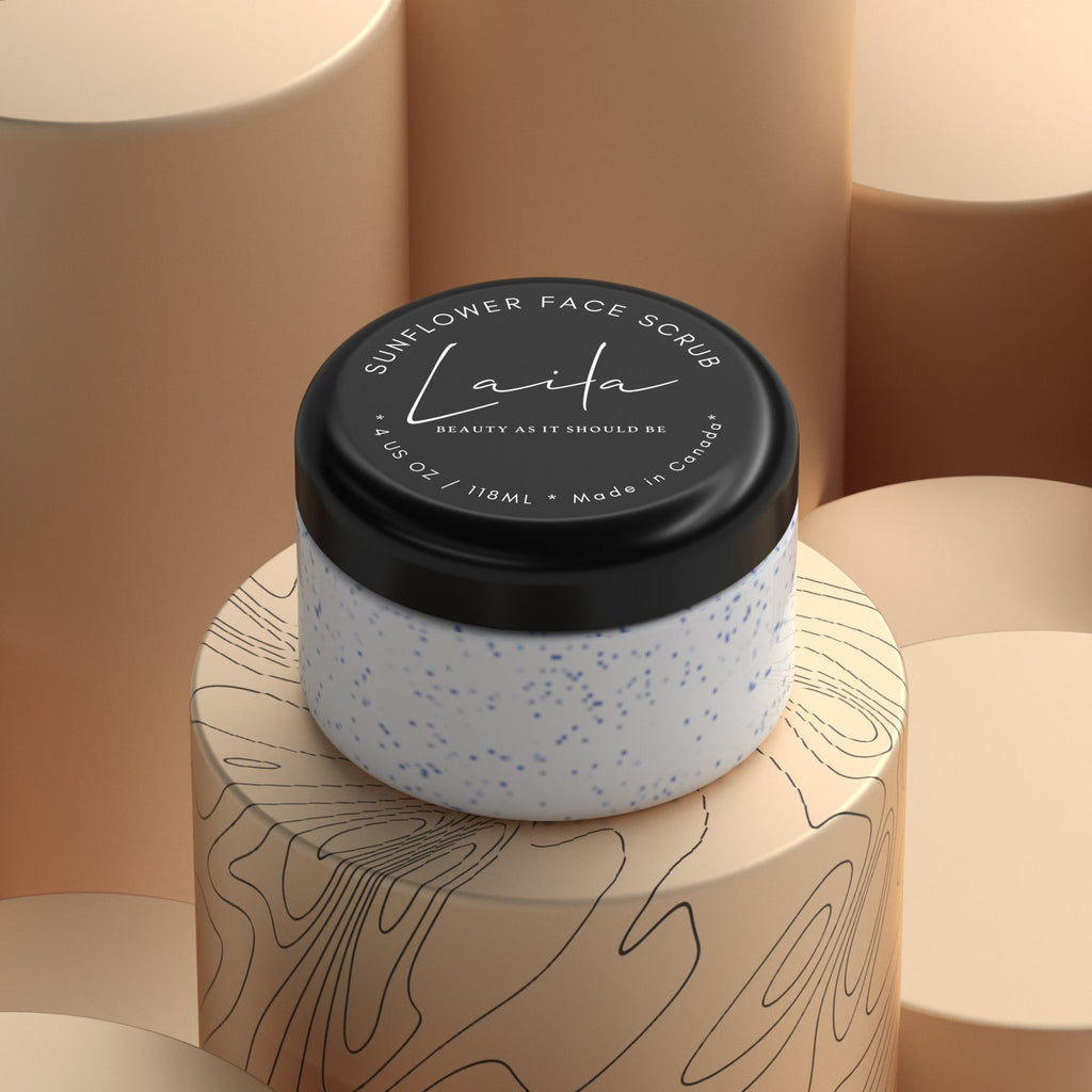 Creamy natural sunflower face scrub with exfoliating wax beads and hydrating botanical oils — view 5