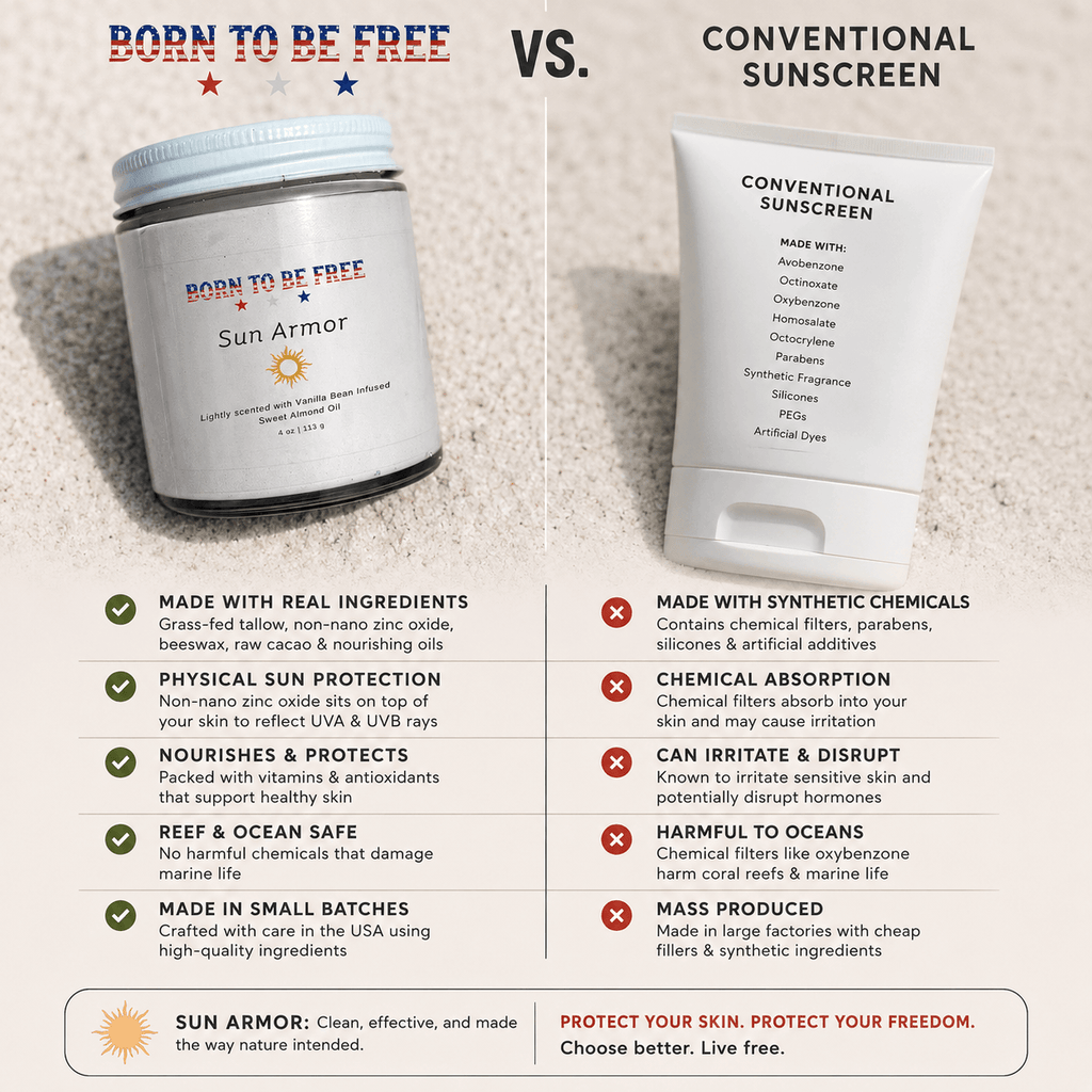 Sun Armor Lotion bottle, a natural mineral sunscreen made with grass-fed tallow and zinc oxide — view 4