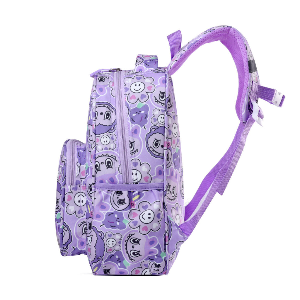 Sweet Home Labubu kids backpack in vibrant colors with ergonomic straps and cute character details — view 3