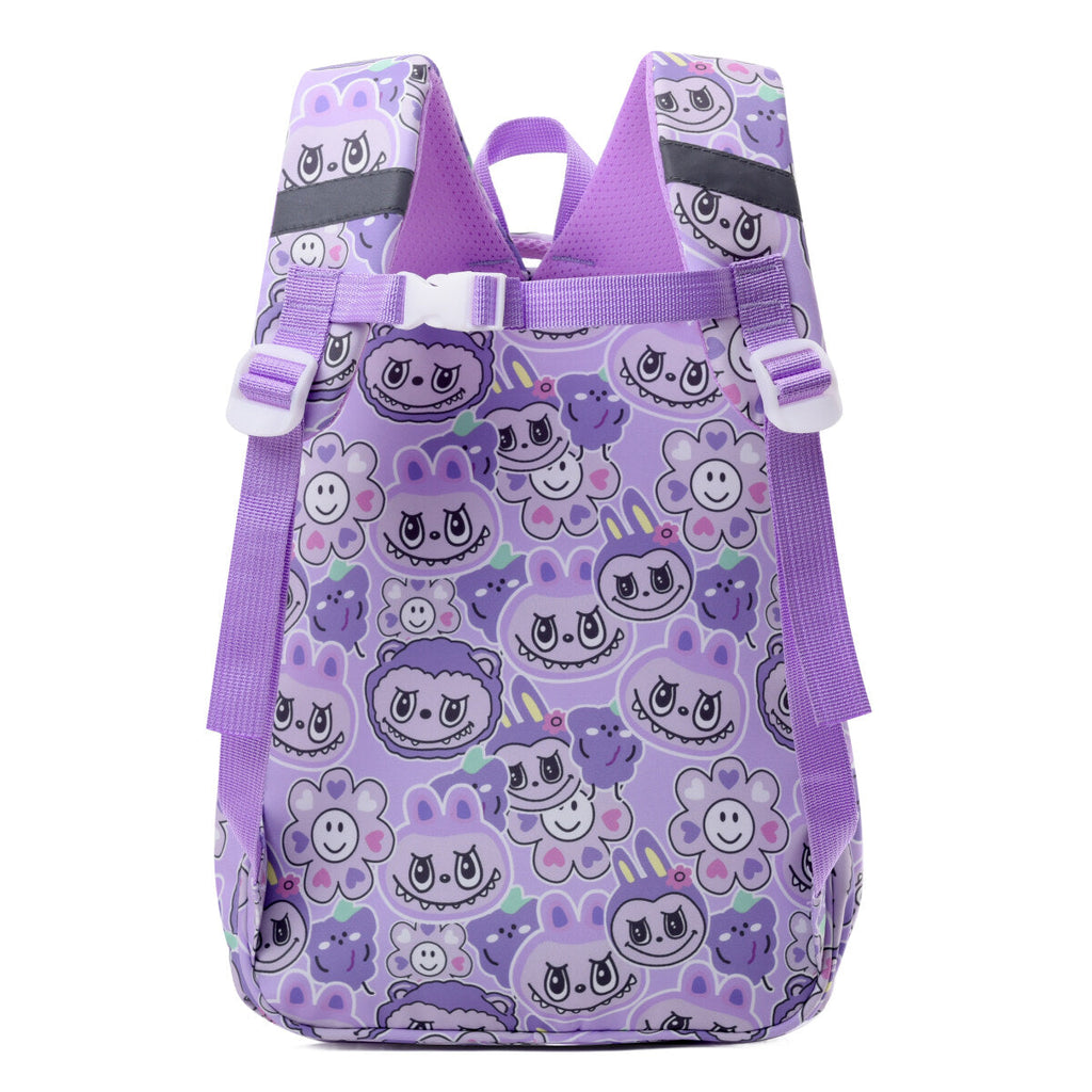 Sweet Home Labubu kids backpack in vibrant colors with ergonomic straps and cute character details — view 4