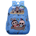 Sweet Home Labubu kids backpack in vibrant colors with ergonomic straps and cute character details