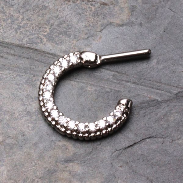 Sparkly Gemmed Septum Clicker-2