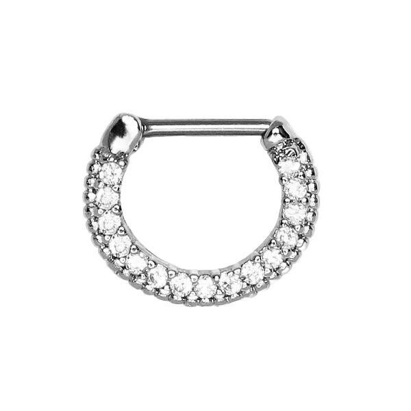 Sparkly Gemmed Septum Clicker-0