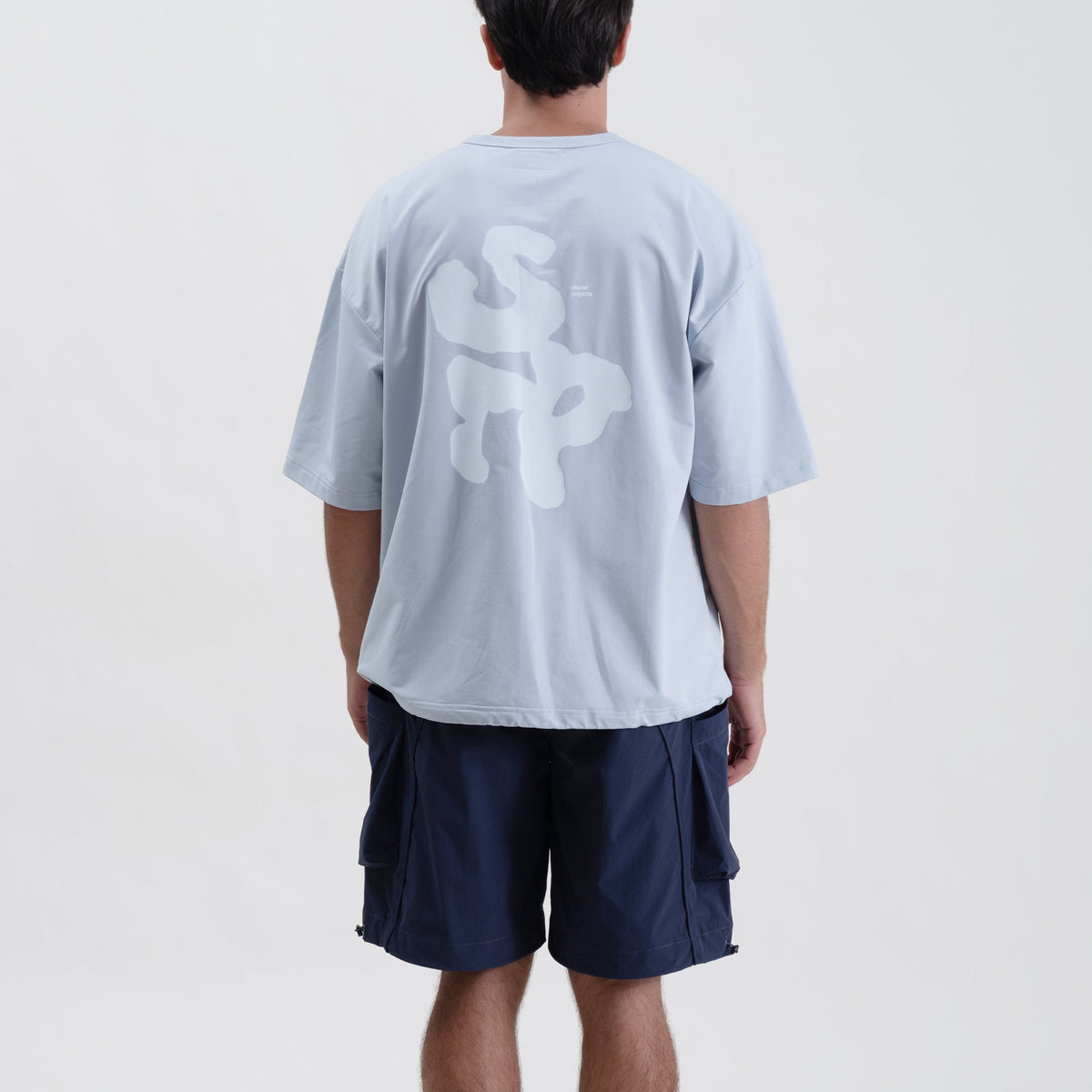 Quiet Tee / Misty Blue-1
