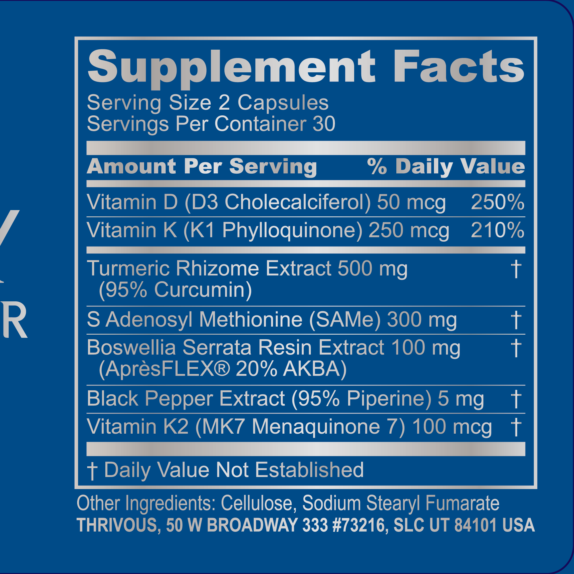 Geroprotector Stack healthy aging supplement bottle with 180 capsules for daily heart and joint support — view 4