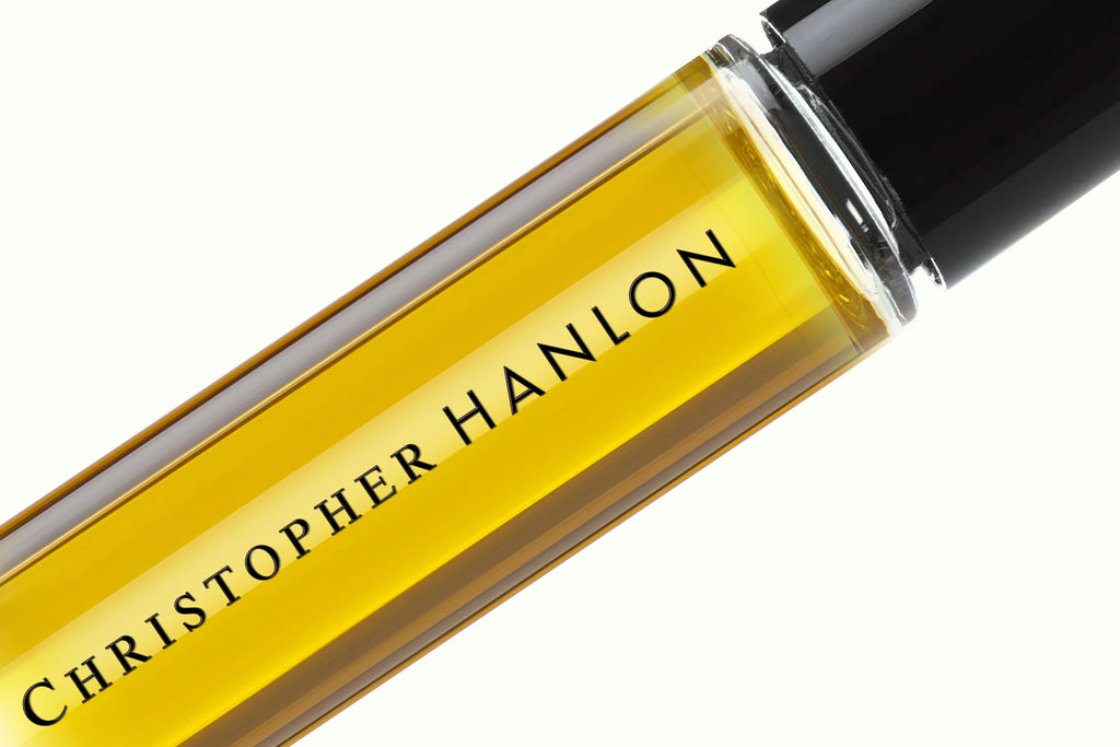 Melbourne Amber Musk 10ml botanical perfume in a premium glass rollerball bottle with luxurious details — view 2