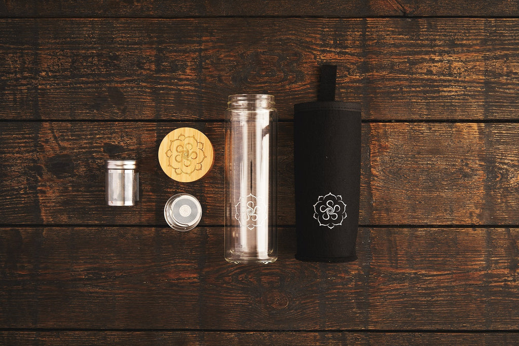 The Fortune Glass Tea Bottle with Protective Case-3