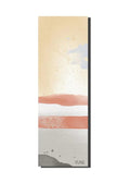 Scorpio yoga mat in tan, 6mm thick eco-friendly non-slip surface with zodiac print design