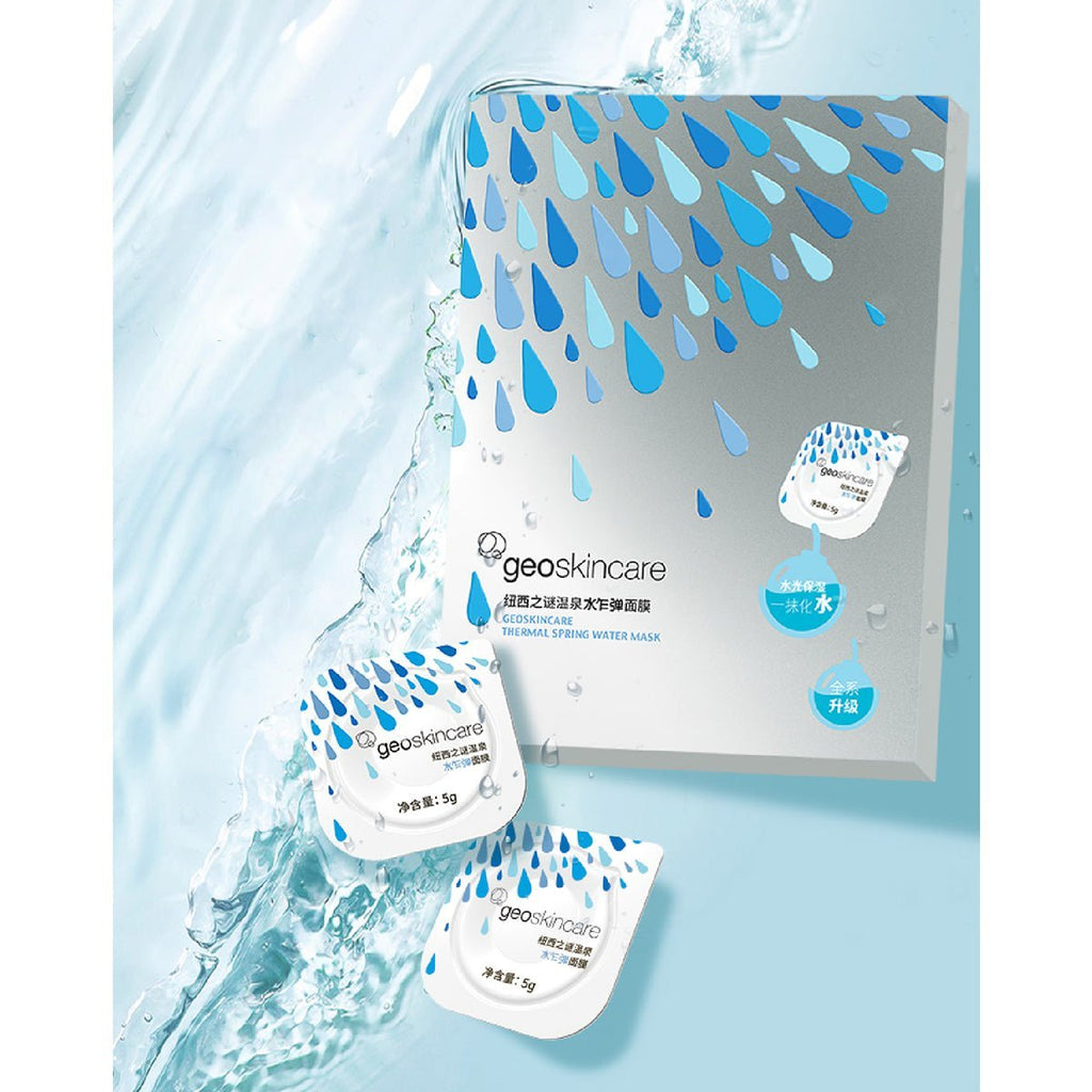 Geoskincare thermal spring water mask packaging, a premium hydrating overnight face treatment for radiant skin — view 2