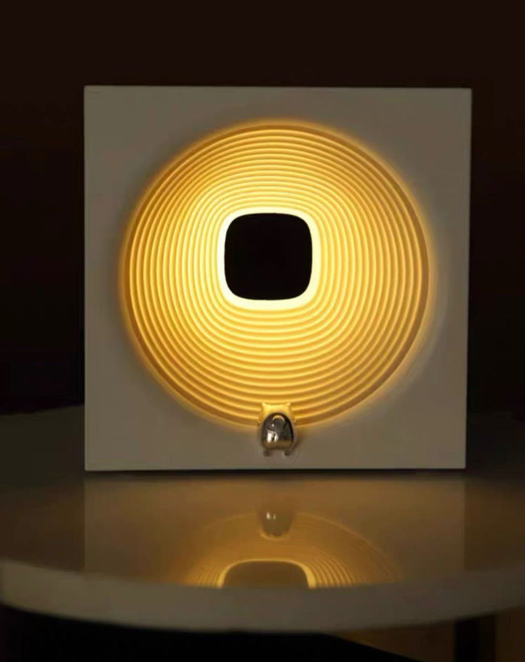 Time Machine bedside lamp with modern dimmable sleep light and built in speaker on nightstand — view 4